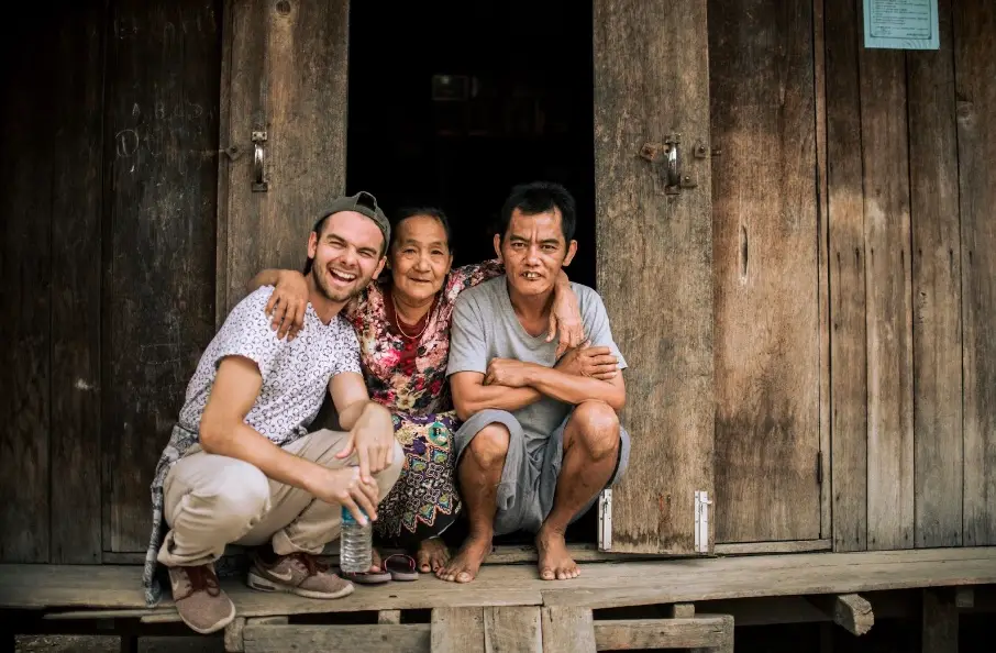 an 18 year old missionary with a woman who got healed outside her home in SE Asia